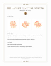 12.34 Ct. Cabochon Coral from Italy Appraisal