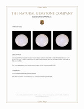 0.15 Ct. Cabochon Coral from Italy Appraisal