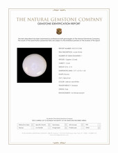 0.20 Ct. Salmon and White Cabochon Coral from Italy Scan Report