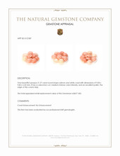 21.37 Ct. Cabochon Coral from Italy Appraisal