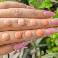 21.37 Ct. Cabochon Coral from Italy Life Style