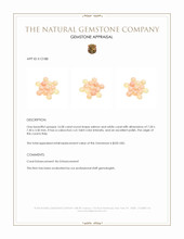 16.00 Ct. Cabochon Coral from Italy Appraisal