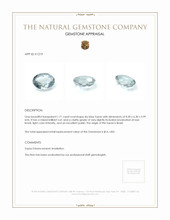 1.71 Ct. Topaz from Brazil Appraisal