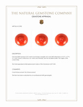 0.32 Ct. Cabochon Coral from Italy Appraisal