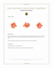 74.42 Ct. Salmon (Orange) Coral from Italy Appraisal