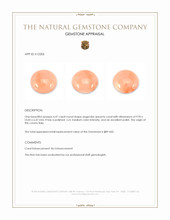 4.47 Ct. Angel Skin (Peach) Coral from Italy Appraisal