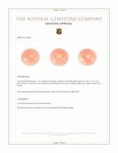 1.73 Ct. Cabochon Coral from Italy Appraisal