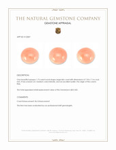 1.73 Ct. Coral from Italy Appraisal