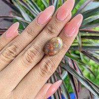 12.14 Ct. Cabochon Crystal/Jelly Opal from Ethiopia Life Style