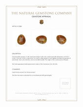 15.38 Ct. Fire Opal from Ethiopia Appraisal