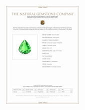 0.77 Ct. Tsavorite Garnet from Tanzania Scan Report