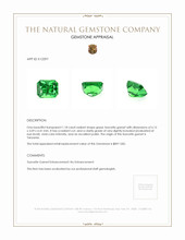 1.18 Ct. Tsavorite Garnet from Tanzania Appraisal