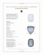 1.01 Ct. Tsavorite Garnet from Tanzania 3 D Scan Report