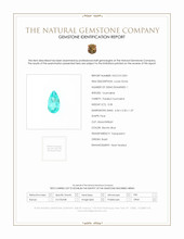 0.08 Ct. Paraiba Tourmaline from Brazil Scan Report
