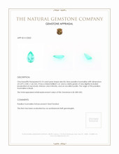 0.10 Ct. Paraiba Tourmaline from Brazil Appraisal