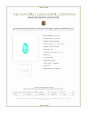 0.10 Ct. Paraiba Tourmaline from Brazil Scan Report