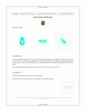 0.11 Ct. Paraiba Tourmaline from Brazil Appraisal