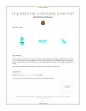 0.16 Ct. Paraiba Tourmaline from Brazil Appraisal
