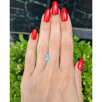 0.62 Ct. Blue Paraiba Tourmaline from Mozambique Life Style