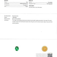 1.95 Ct. Paraiba Tourmaline from Mozambique Scan Report