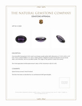 4.03 Ct. Spinel from Ceylon (Sri Lanka) Appraisal
