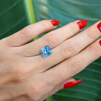 2.46 Ct. Aquamarine from Brazil Life Style