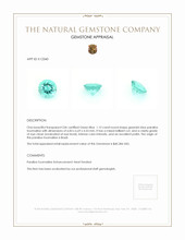 1.13 Ct. Paraiba Tourmaline from Brazil Appraisal