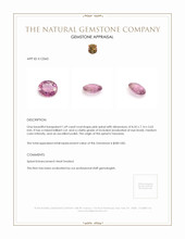 1.69 Ct. Spinel from Tanzania Appraisal