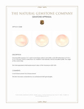 3.21 Ct. Cabochon Coral from Italy Appraisal