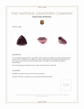 0.81 Ct. Rubellite Tourmaline from Mozambique Appraisal