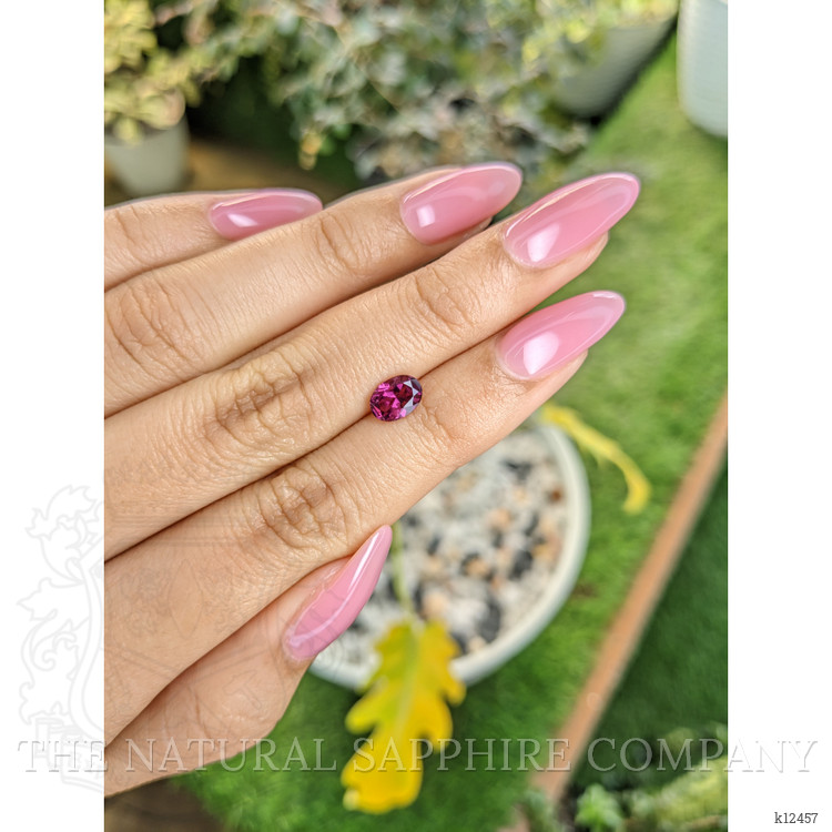 1.01 Ct. Rhodolite Garnet from Ceylon (Sri Lanka)