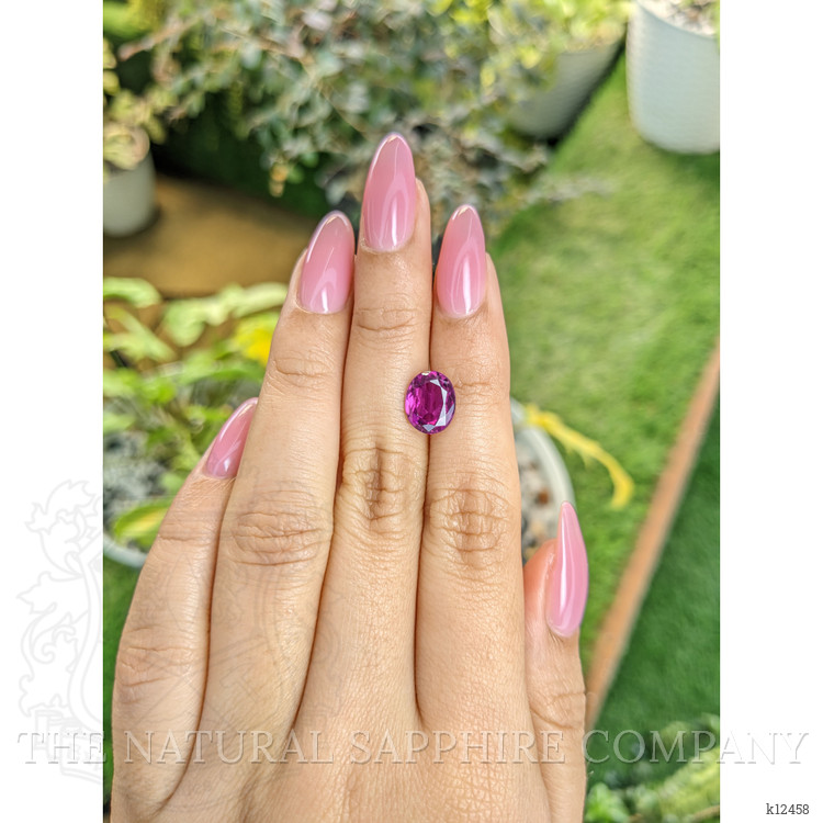 3.28 Ct. Rhodolite Garnet from Ceylon (Sri Lanka)