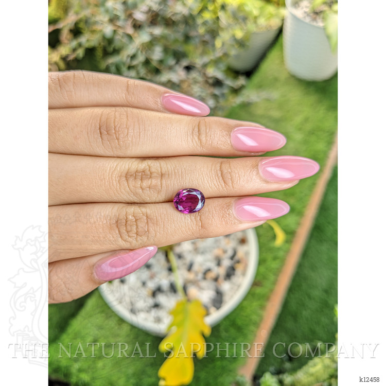 3.28 Ct. Rhodolite Garnet from Ceylon (Sri Lanka)
