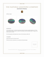 11.58 Ct. Boulder Opal from Australia Appraisal