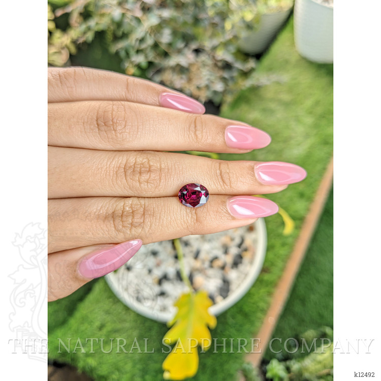 3.09 Ct. Rhodolite Garnet from Ceylon (Sri Lanka)