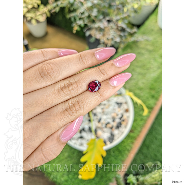 3.09 Ct. Rhodolite Garnet from Ceylon (Sri Lanka)