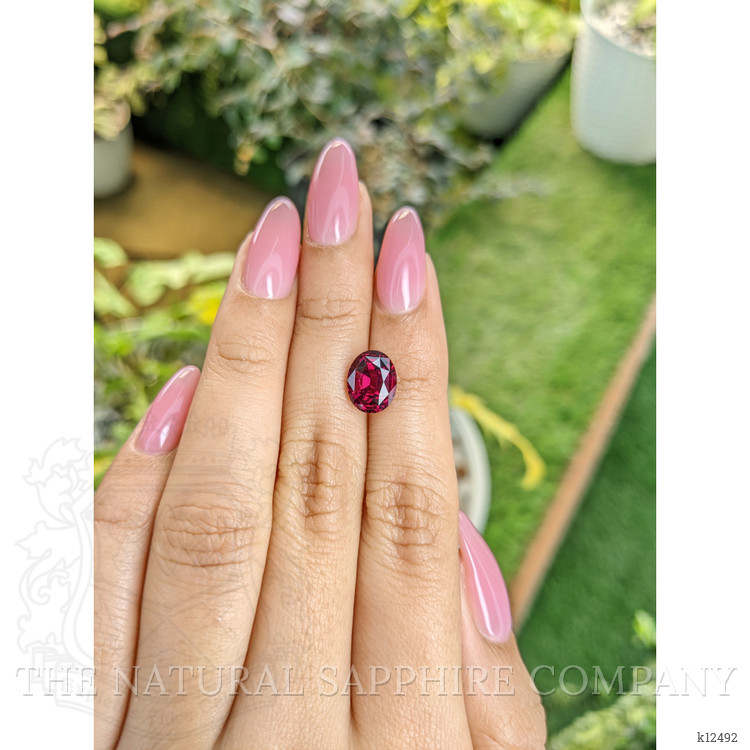 3.09 Ct. Rhodolite Garnet from Ceylon (Sri Lanka)