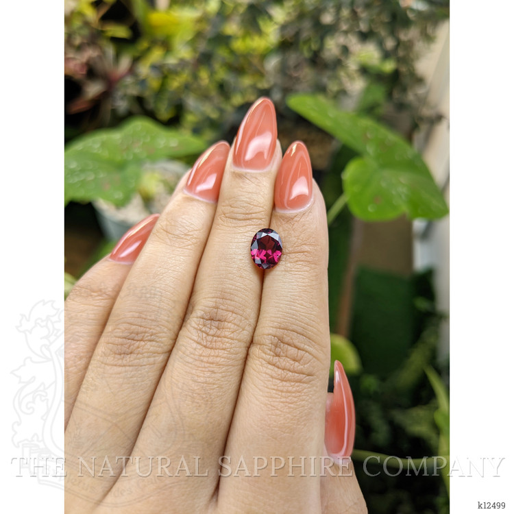 2.19 Ct. Rhodolite Garnet from Ceylon (Sri Lanka)