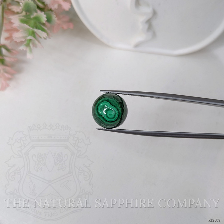 14.58 Ct. Cabochon Malachite from Russia