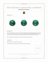 13.96 Ct. Malachite from Russia Appraisal