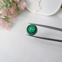 13.96 Ct. Cabochon Malachite from Russia Life Style