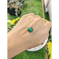 10.26 Ct. Cabochon Malachite from Russia Life Style
