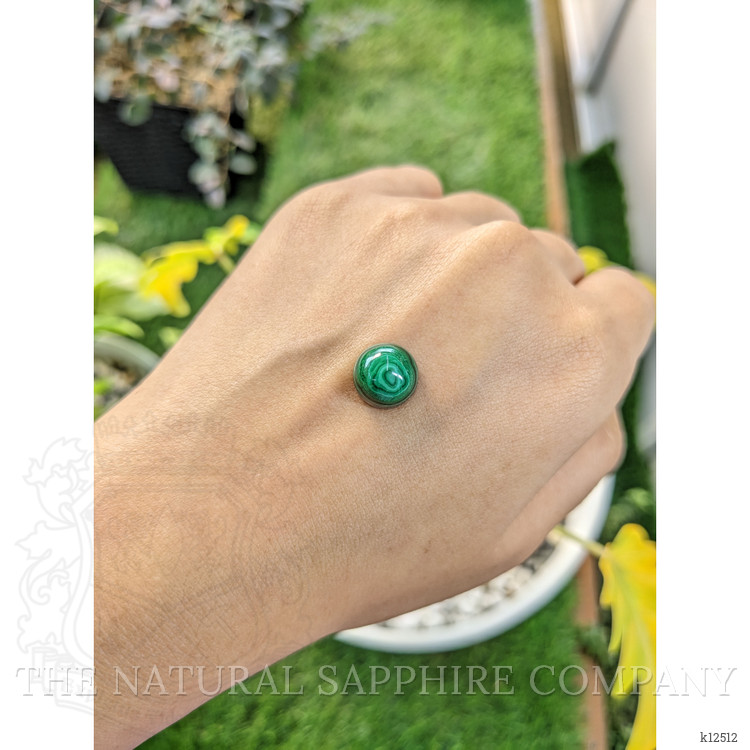 10.26 Ct. Cabochon Malachite from Russia