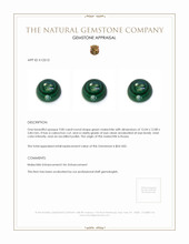 9.00 Ct. Cabochon Malachite from Russia Appraisal