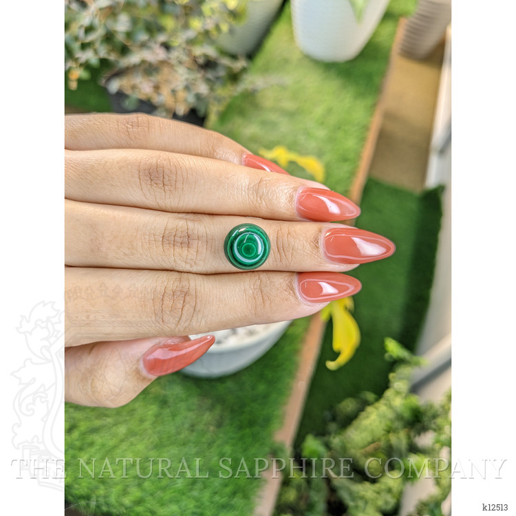 9.00 Ct. Cabochon Malachite from Russia