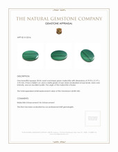 30.06 Ct. Malachite from Russia Appraisal