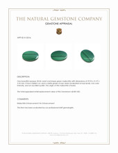30.06 Ct. Malachite from Russia Appraisal
