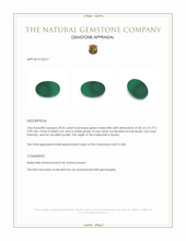 29.03 Ct. Malachite from Russia Appraisal