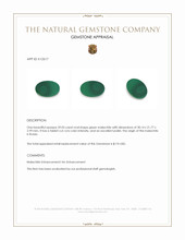 29.03 Ct. Malachite from Russia Appraisal