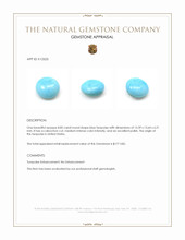 8.85 Ct. Cabochon Turquoise from United States Appraisal